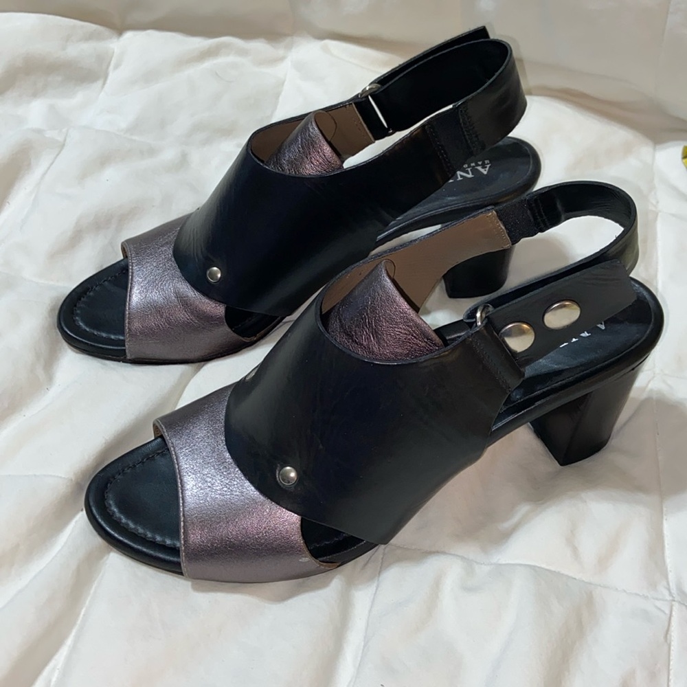 Gorgeous Anyi Lu strappy block heel sandals